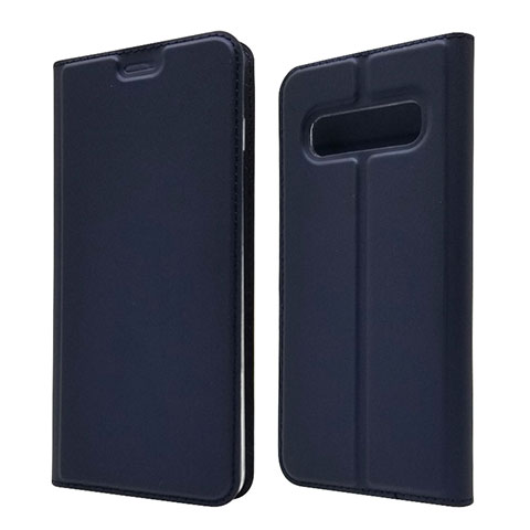 Funda de Cuero Cartera con Soporte Carcasa T08 para Samsung Galaxy S10 5G Azul