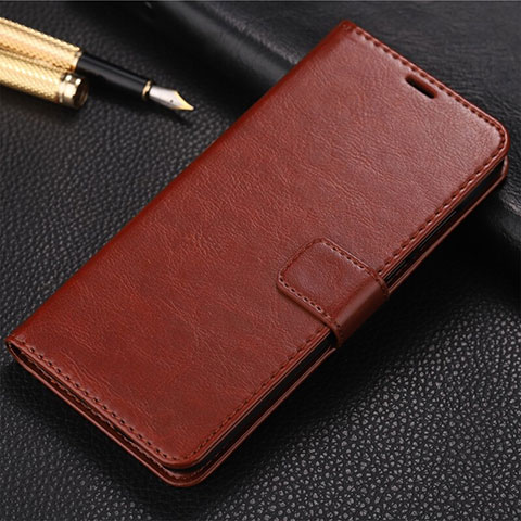 Funda de Cuero Cartera con Soporte Carcasa T09 para Huawei Honor 20 Pro Marron