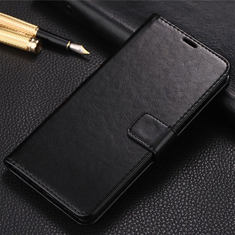 Funda de Cuero Cartera con Soporte Carcasa T09 para Huawei Honor 20 Pro Negro