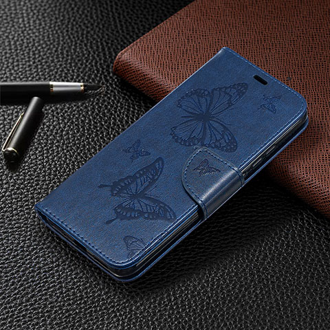 Funda de Cuero Cartera con Soporte Carcasa T09 para Xiaomi Redmi 9AT Azul