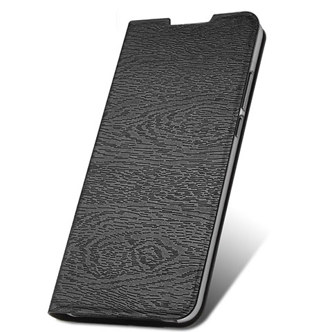 Funda de Cuero Cartera con Soporte Carcasa T09 para Xiaomi Redmi Note 8 Pro Negro