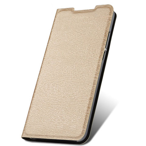 Funda de Cuero Cartera con Soporte Carcasa T09 para Xiaomi Redmi Note 8 Pro Oro