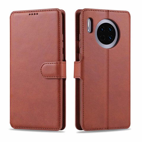 Funda de Cuero Cartera con Soporte Carcasa T11 para Huawei Mate 30 5G Marron