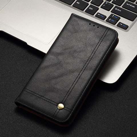 Funda de Cuero Cartera con Soporte Carcasa T11 para Xiaomi Mi Note 10 Pro Negro