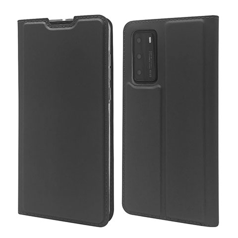 Funda de Cuero Cartera con Soporte Carcasa T12 para Huawei P40 Negro