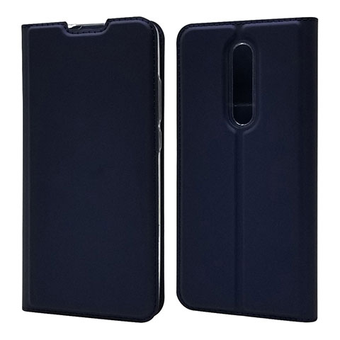 Funda de Cuero Cartera con Soporte Carcasa T12 para Xiaomi Redmi K20 Azul