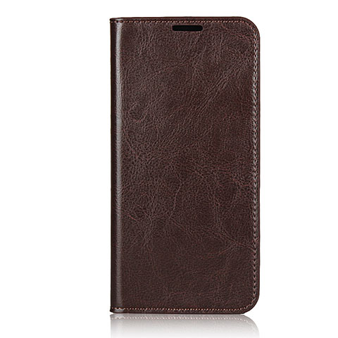 Funda de Cuero Cartera con Soporte Carcasa T14 para Huawei P40 Pro Marron