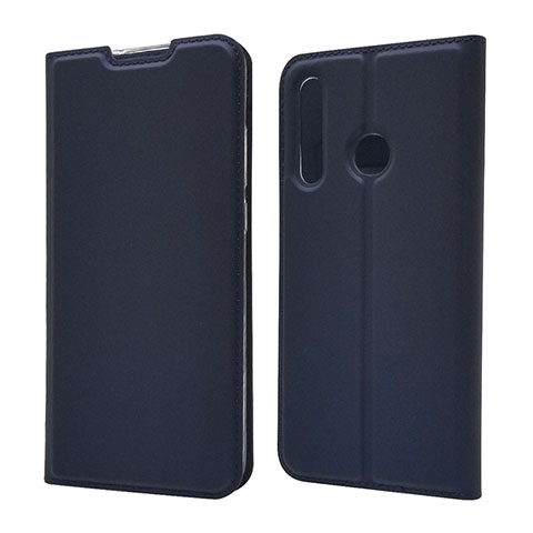 Funda de Cuero Cartera con Soporte Carcasa T15 para Huawei Honor 20 Lite Azul