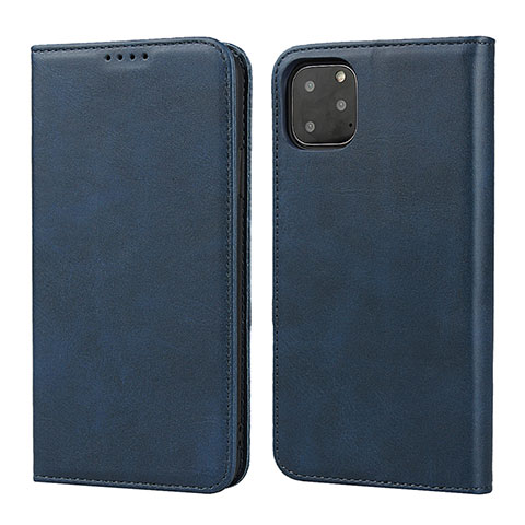 Funda de Cuero Cartera con Soporte Carcasa T16 para Apple iPhone 11 Pro Azul