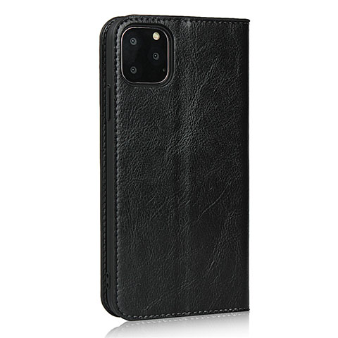 Funda de Cuero Cartera con Soporte Carcasa T18 para Apple iPhone 11 Pro Negro