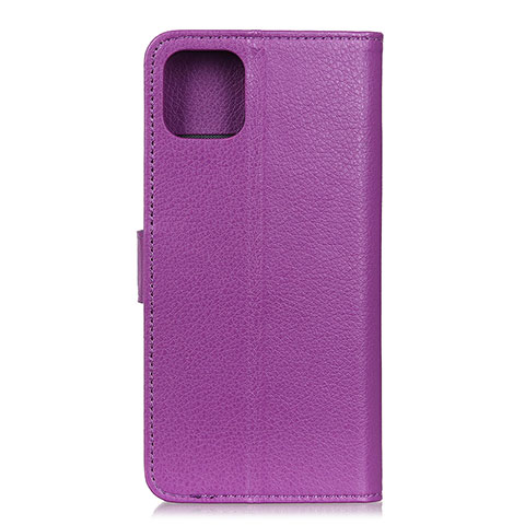 Funda de Cuero Cartera con Soporte Carcasa T25 para Xiaomi Mi 11 5G Morado