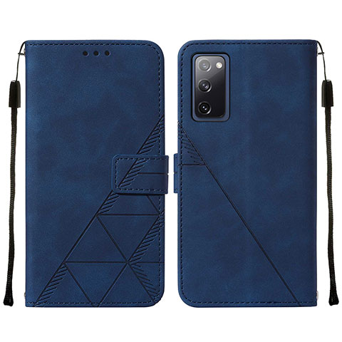 Funda de Cuero Cartera con Soporte Carcasa Y01B para Samsung Galaxy S20 Lite 5G Azul