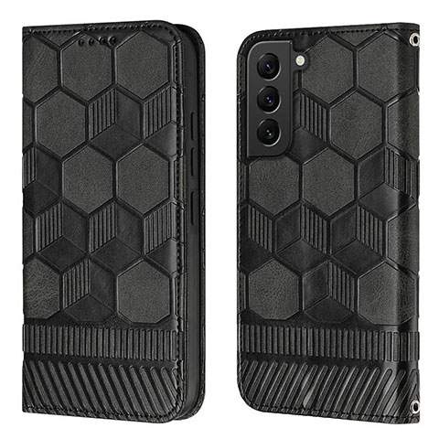 Funda de Cuero Cartera con Soporte Carcasa Y01B para Samsung Galaxy S21 Plus 5G Negro