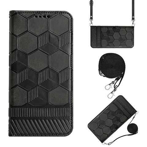 Funda de Cuero Cartera con Soporte Carcasa Y01B para Xiaomi Redmi Note 11T Pro+ Plus 5G Negro