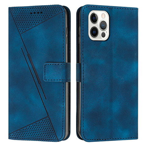 Funda de Cuero Cartera con Soporte Carcasa Y01X para Apple iPhone 14 Pro Max Azul