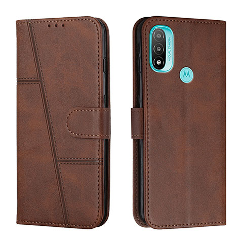 Funda de Cuero Cartera con Soporte Carcasa Y01X para Motorola Moto E40 Marron