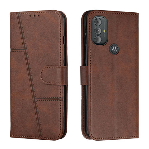 Funda de Cuero Cartera con Soporte Carcasa Y01X para Motorola Moto G Power (2022) Marron