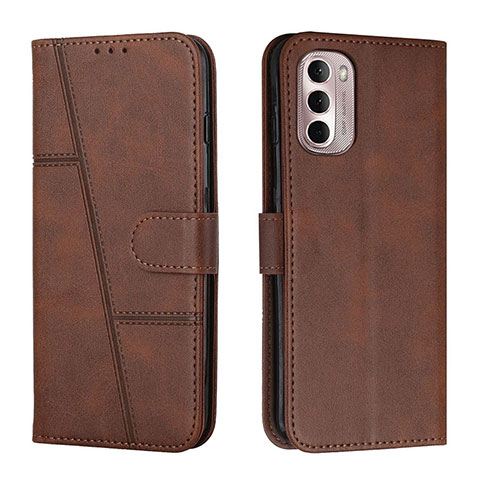 Funda de Cuero Cartera con Soporte Carcasa Y01X para Motorola Moto G Stylus (2022) 4G Marron