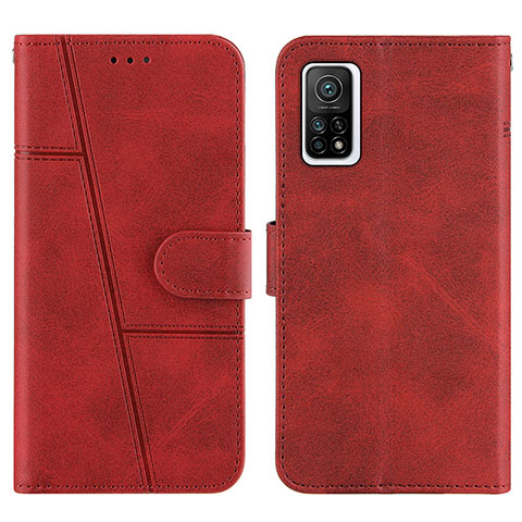 Funda de Cuero Cartera con Soporte Carcasa Y01X para Xiaomi Mi 10T 5G Rojo