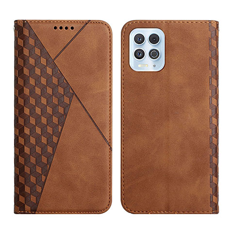 Funda de Cuero Cartera con Soporte Carcasa Y02X para Motorola Moto Edge S 5G Marron