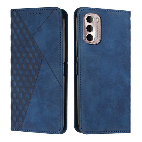 Funda de Cuero Cartera con Soporte Carcasa Y02X para Motorola Moto G Stylus (2022) 4G Azul