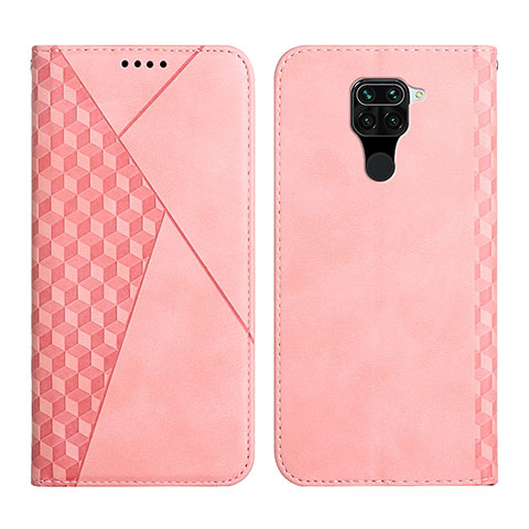 Funda de Cuero Cartera con Soporte Carcasa Y02X para Xiaomi Redmi Note 9 Oro Rosa
