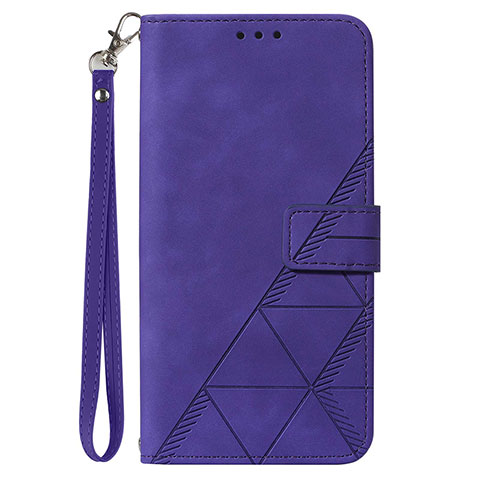 Funda de Cuero Cartera con Soporte Carcasa Y03B para Samsung Galaxy Quantum2 5G Morado