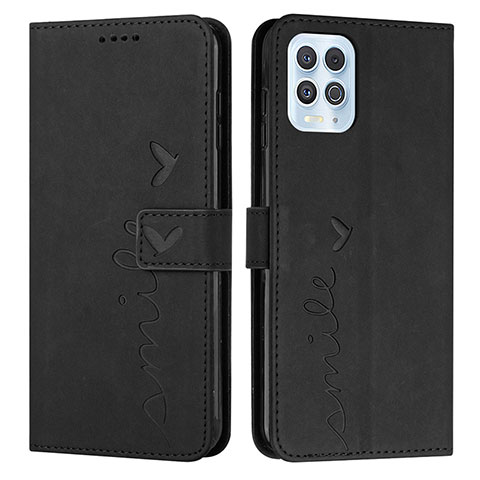 Funda de Cuero Cartera con Soporte Carcasa Y03X para Motorola Moto Edge S 5G Negro