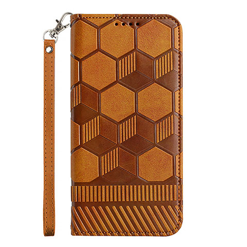 Funda de Cuero Cartera con Soporte Carcasa Y06B para Samsung Galaxy M12 Marron Claro