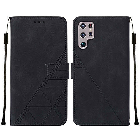 Funda de Cuero Cartera con Soporte Carcasa Y07B para Samsung Galaxy S21 Ultra 5G Negro