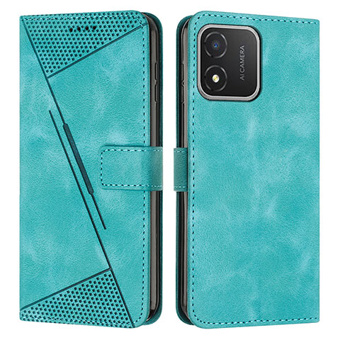 Funda de Cuero Cartera con Soporte Carcasa Y08X para Huawei Honor X5 Verde