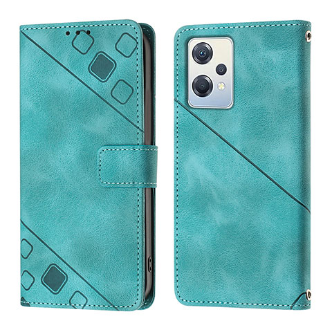 Funda de Cuero Cartera con Soporte Carcasa YB1 para Oppo K10X 5G Verde