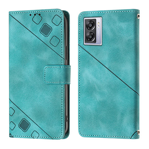 Funda de Cuero Cartera con Soporte Carcasa YB1 para Realme Narzo 50 5G Verde