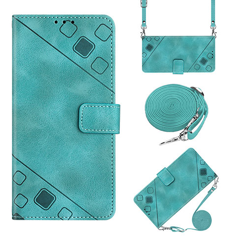 Funda de Cuero Cartera con Soporte Carcasa YB2 para Oppo Reno9 5G Verde