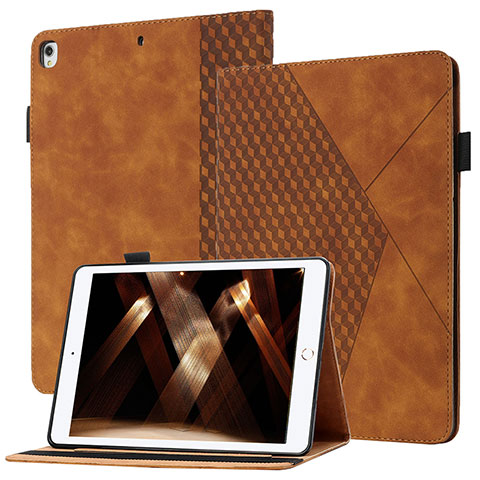 Funda de Cuero Cartera con Soporte Carcasa YX1 para Apple iPad 10.2 (2020) Marron