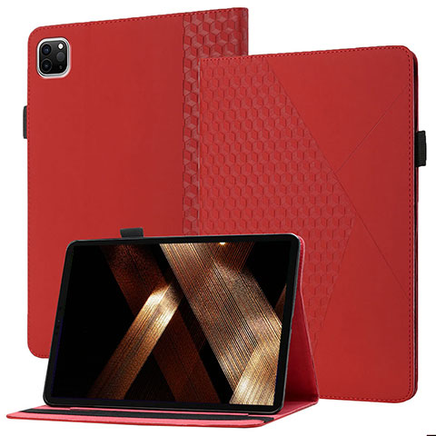 Funda de Cuero Cartera con Soporte Carcasa YX1 para Apple iPad Pro 11 (2020) Rojo