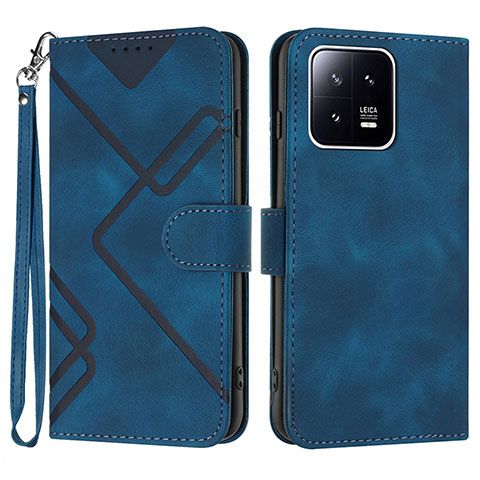 Funda de Cuero Cartera con Soporte Carcasa YX2 para Xiaomi Mi 13 Pro 5G Azul