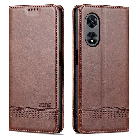 Funda de Cuero Cartera con Soporte Carcasa YZ1 para Oppo A78 5G Marron