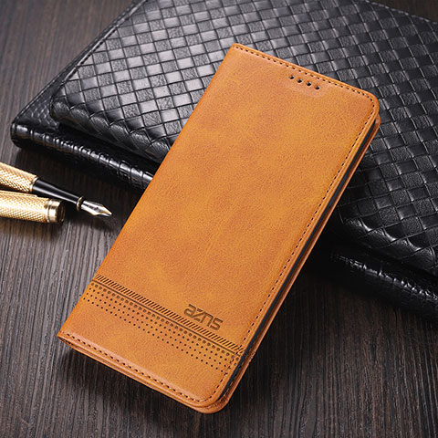 Funda de Cuero Cartera con Soporte Carcasa YZ2 para Oppo A78 5G Marron Claro