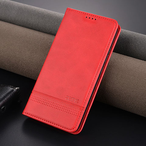 Funda de Cuero Cartera con Soporte Carcasa YZ2 para Xiaomi Mi 14 5G Rosa Roja