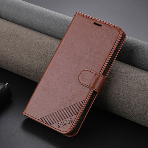 Funda de Cuero Cartera con Soporte Carcasa YZ3 para Apple iPhone 14 Marron