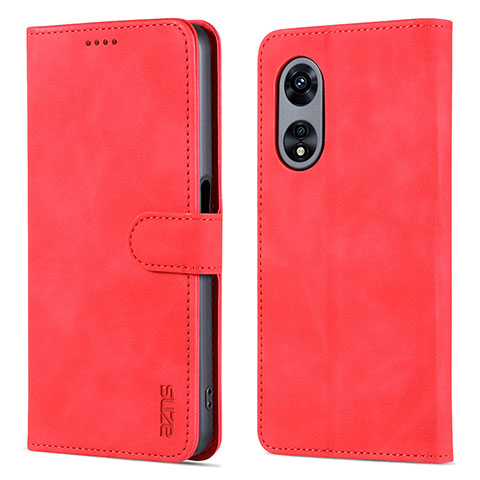 Funda de Cuero Cartera con Soporte Carcasa YZ5 para Oppo A58 5G Rosa Roja