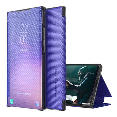 Funda de Cuero Cartera con Soporte Carcasa ZL1 para Samsung Galaxy M12 Morado