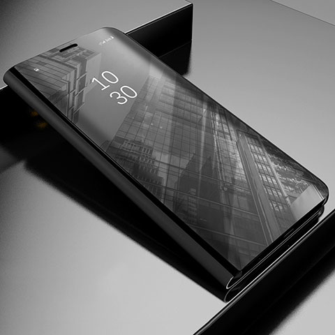 Funda de Cuero Cartera con Soporte Espejo Carcasa L03 para Xiaomi Mi 11 Pro 5G Negro