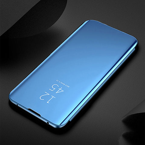 Funda de Cuero Cartera con Soporte Espejo Carcasa M03 para Samsung Galaxy S20 Ultra 5G Azul