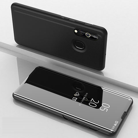 Funda de Cuero Cartera con Soporte Espejo Carcasa para Samsung Galaxy M40 Negro