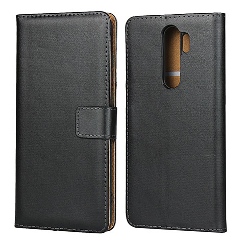 Funda de Cuero Cartera con Soporte K01 para Xiaomi Redmi Note 8 Pro Negro