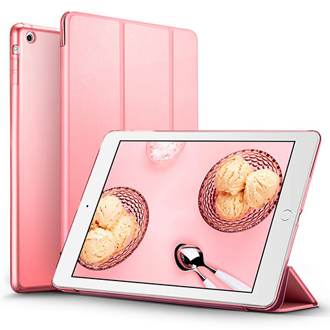 Funda de Cuero Cartera con Soporte L01 para Apple iPad Air Rosa