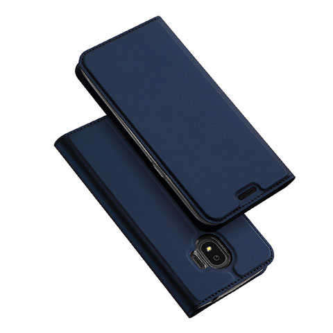 Funda de Cuero Cartera con Soporte L01 para Samsung Galaxy Grand Prime Pro (2018) Azul