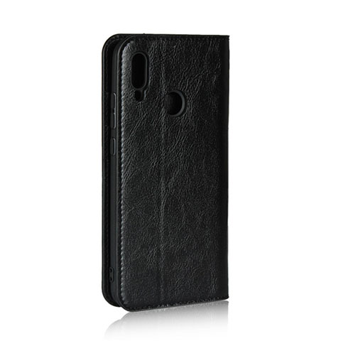 Funda de Cuero Cartera con Soporte L02 para Huawei Honor 10 Lite Negro